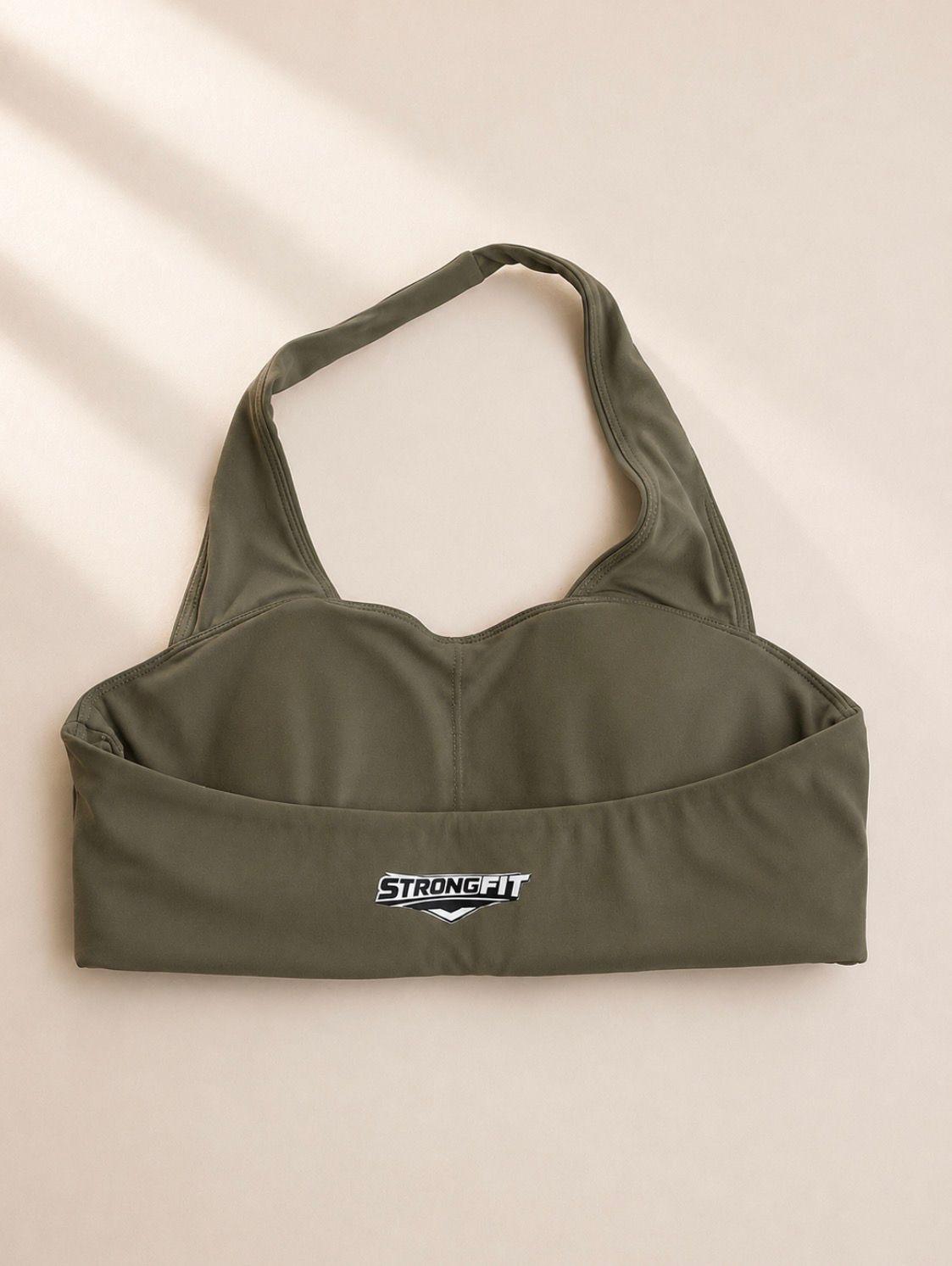 Sujetador deportivo comfortlux de color verde militar