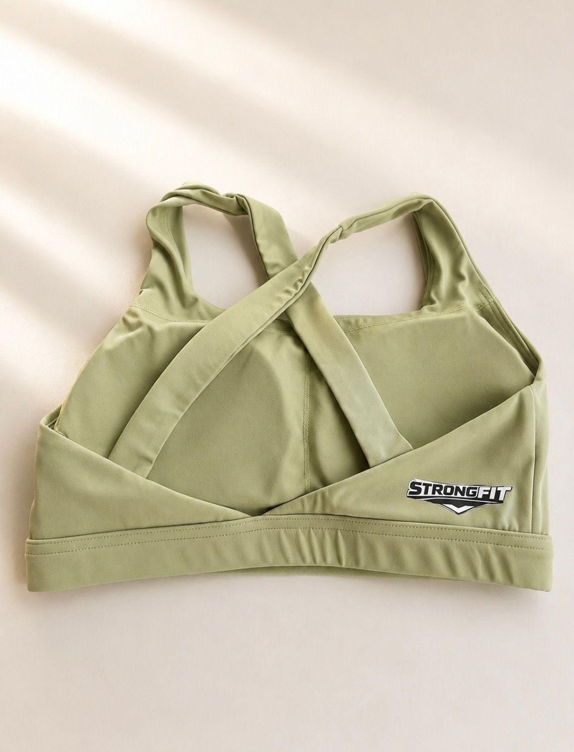 Sujetador deportivo comfortlux de color verde oliva