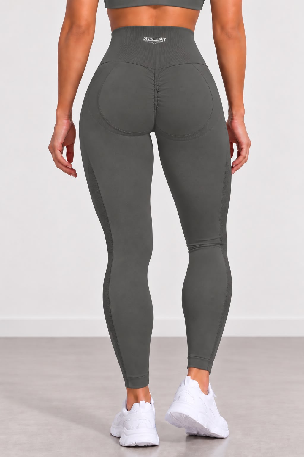 Leggings tobillero gris verdoso