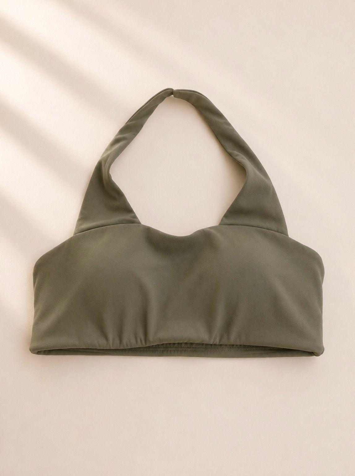 Sujetador deportivo comfortlux de color verde militar