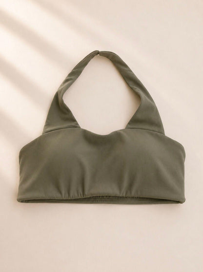 Sujetador deportivo comfortlux de color verde militar