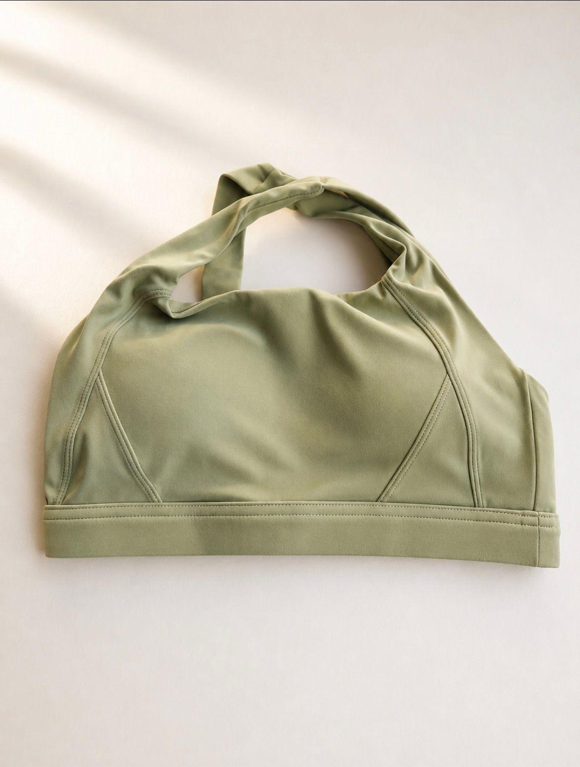 Sujetador deportivo comfortlux de color verde oliva