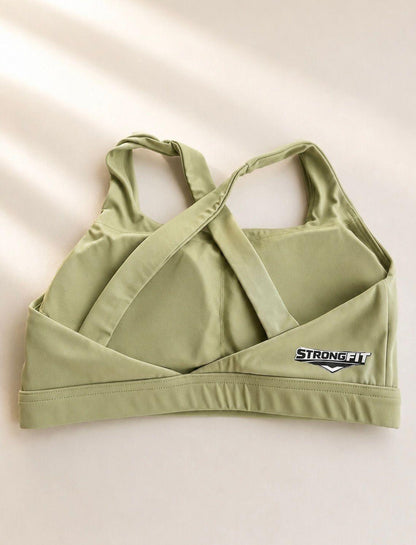 Sujetador deportivo comfortlux de color verde oliva