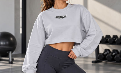 Sudadera de algodón Gris Perla
