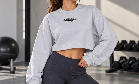 Sudadera de algodón Gris Perla