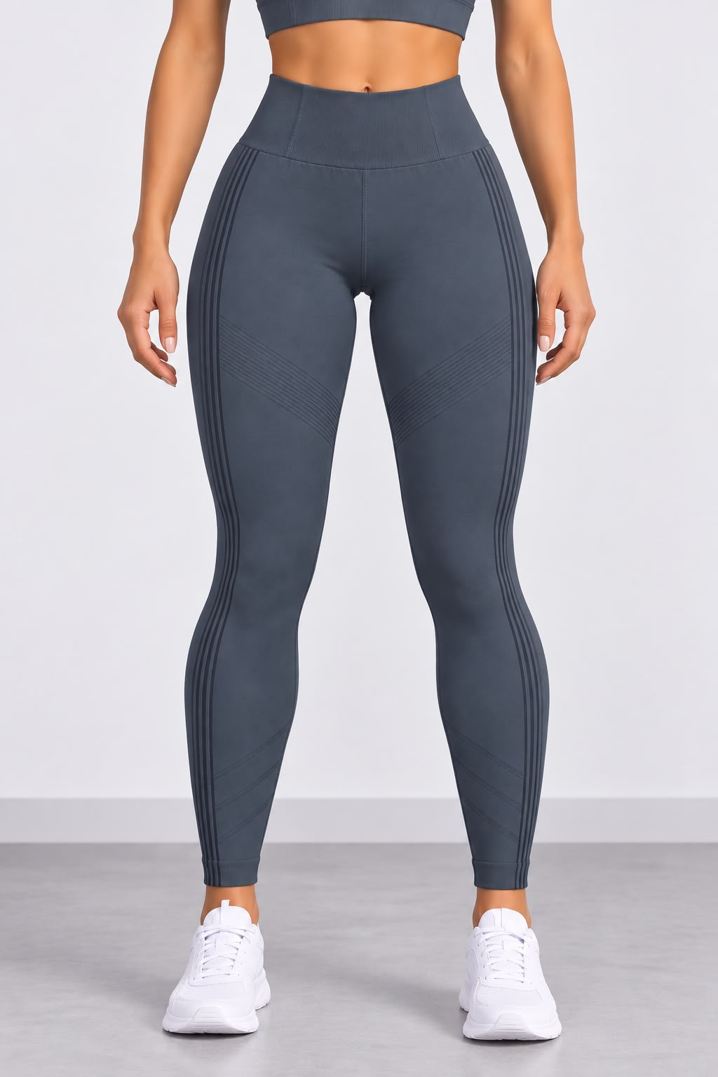 Leggings tobillero color gris azulado ideal para Yoga y Pilates