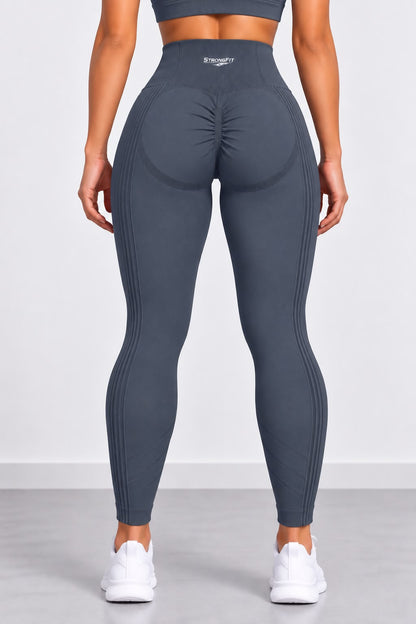 Leggings tobillero color gris azulado ideal para Yoga y Pilates